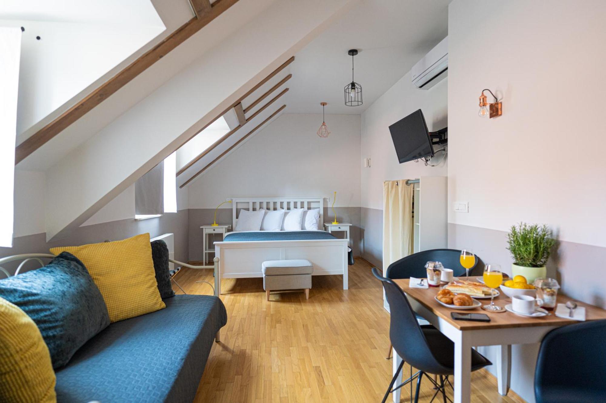 Paon Boutique Apartments Zagreb Oda fotoğraf